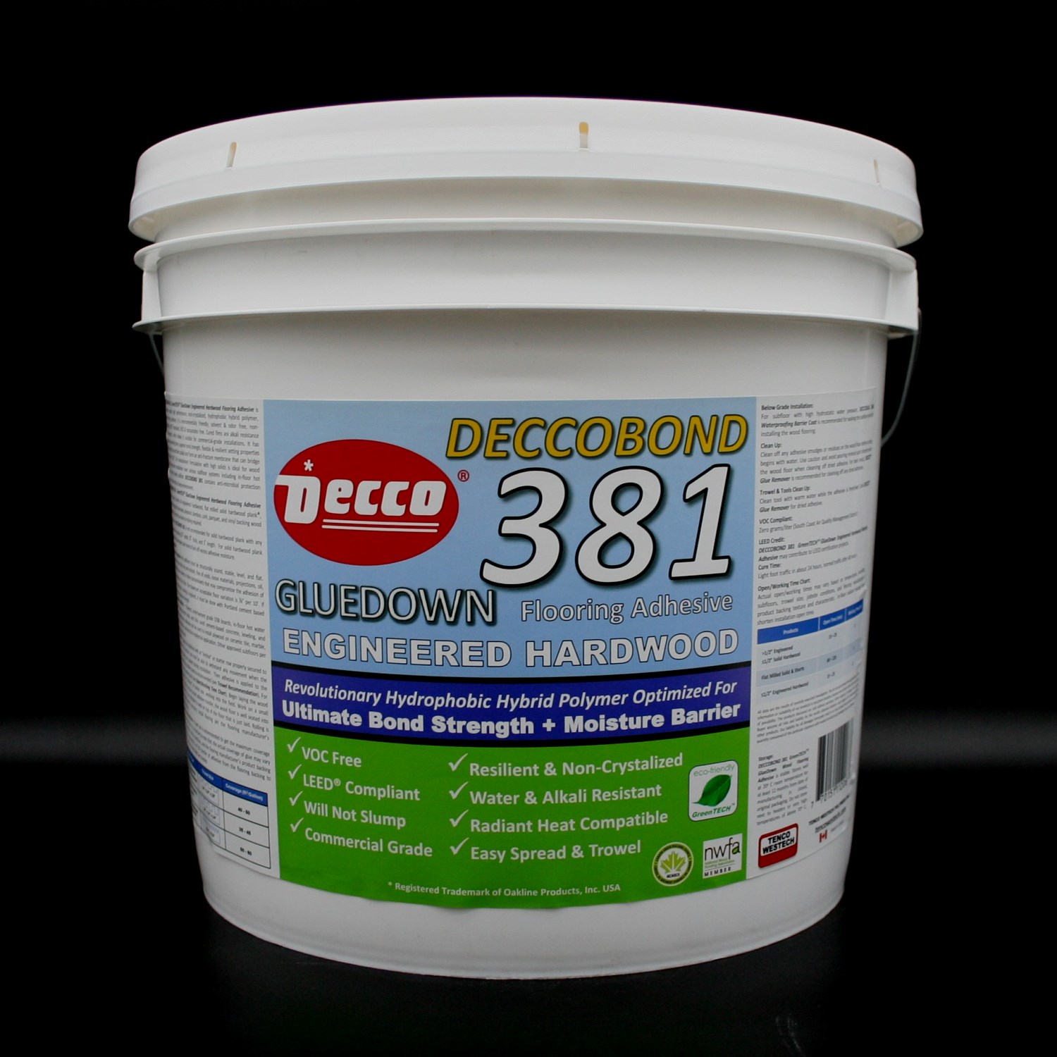 Deccobond 381 Gluedown Hardwood Flooring Adhesive